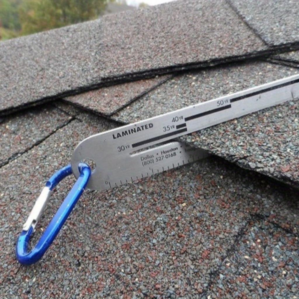 1Pc Stainless Steel Fiberglass Shingle Gauge, Ribbon Plate Measuring Ruler 5 Inches 3 Inches Shingle Gauge, Genuine