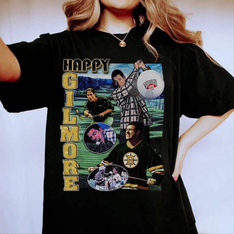 Happy Gilmore Tshirt Funny T Shirt All Size S5XL cotton Unisex T-Shirt XXXXL