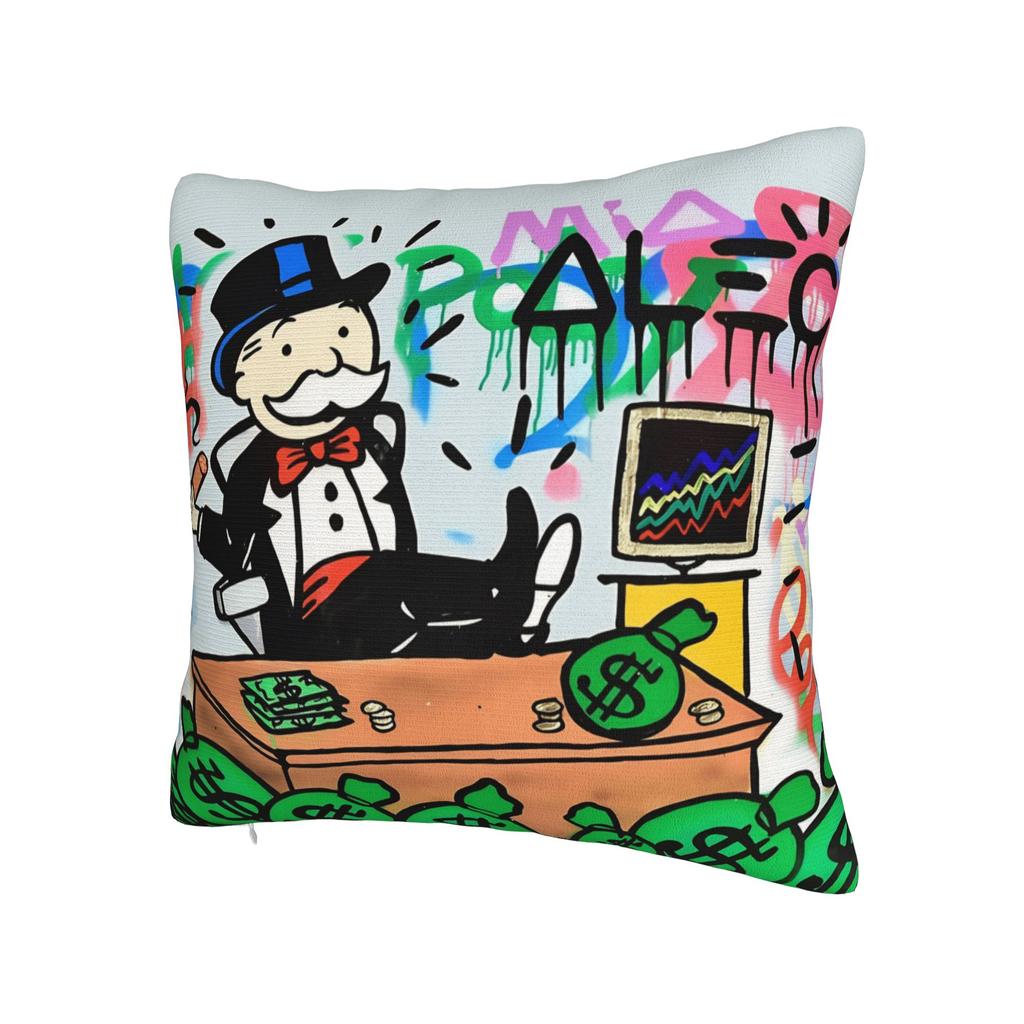 Alec Monopoly B Lucky Dragon Pillowcases  Kawaii Pillow Case For Living Room Sofa Design Pillow Cover