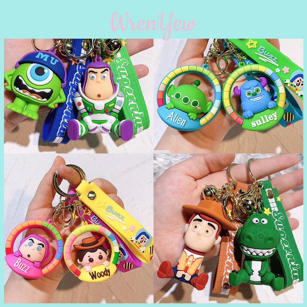 Adorable 2024 Cartoon Toy Story Buzz Lightyear Keychain Cute Figure For Kids Gifts
