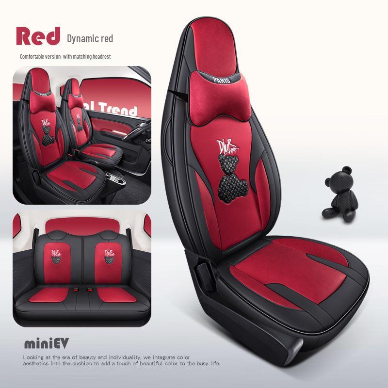 Anwendbares Wuling Hongguang MINIEV Technologie Bär Cartoon Autositzkissen für alle Jahreszeiten