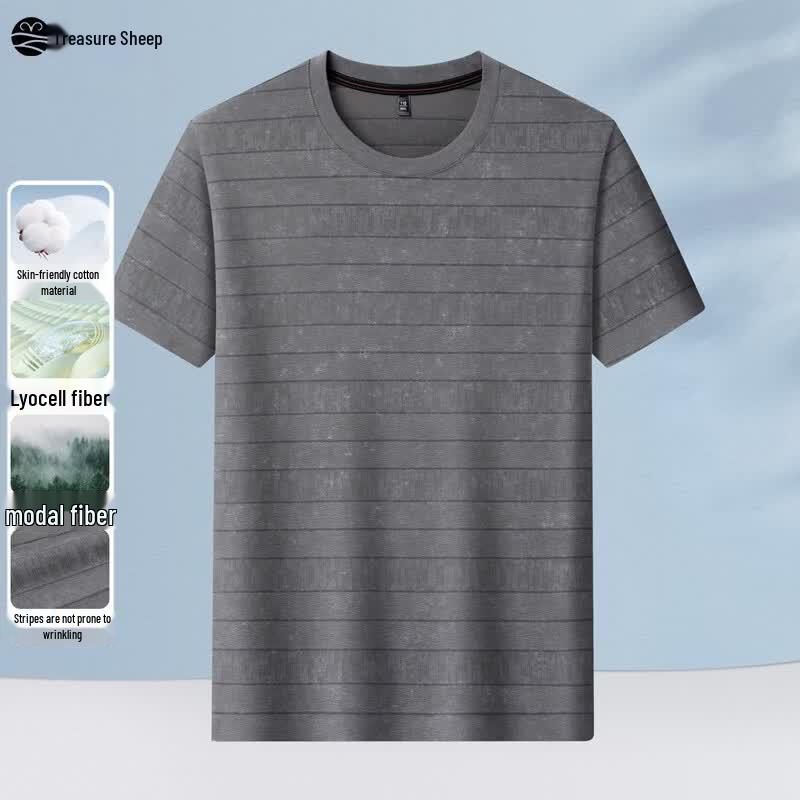 Bao Cai Yang Men s Ice Silk Cool-Feel Short Sleeve T-Shirt M/170