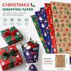 5PCS Festive Printed Christmas Wrapping Paper Gift Wrap Sheet  Holiday Craft Supplies
