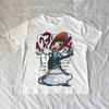 Cartoon Print Graphic T Shirts Aesthetics Women Tops Woman Clothing Casual Women's Cropped Emo Girl Crop Top Ropa De Mujer