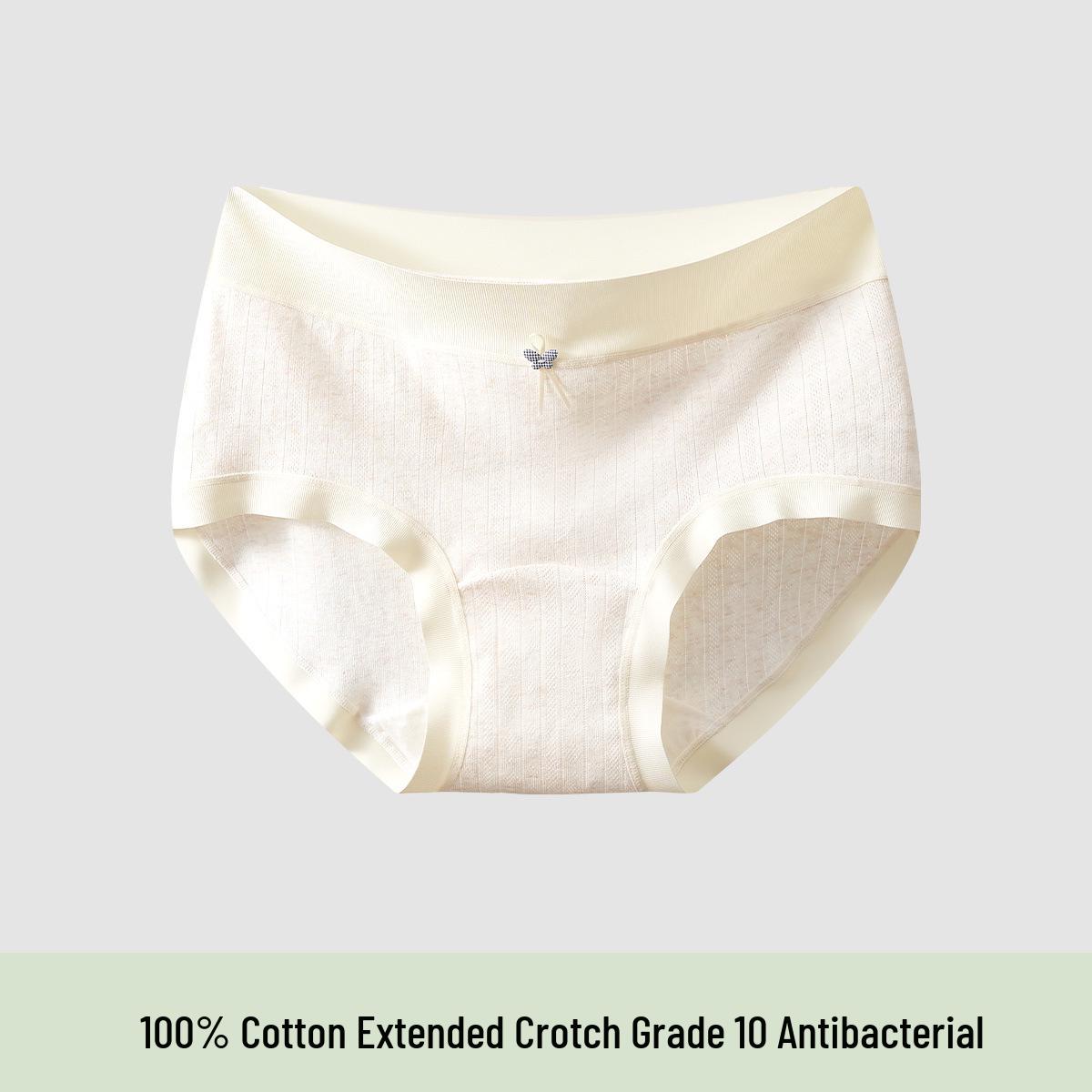 

Antibacterial Full Cotton Ladies Briefs with Extended Crotch - Breathable, Plus Size, Colored Options for Teens & Women 4XL for 210-250 jin абрикосовый света