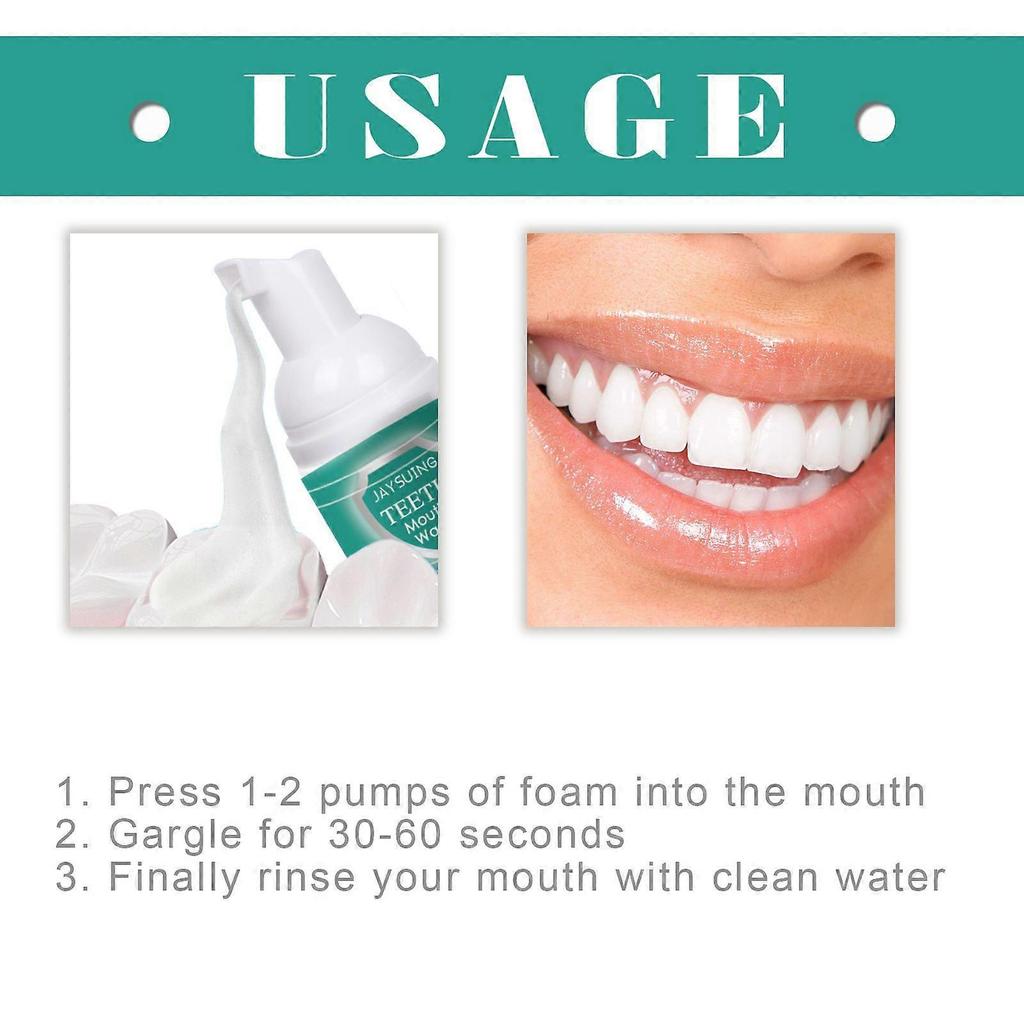 Foaming Teeth Cleansing Mousse Cleans Teeth, Protects Gums, Freshens Breath 60ml