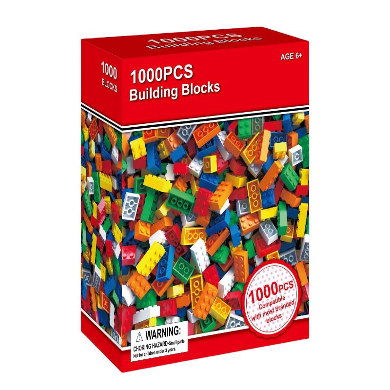 Durable Plastic 1000pcs Building Blocks 3d Puzzles Toy Early Education Kids Gift