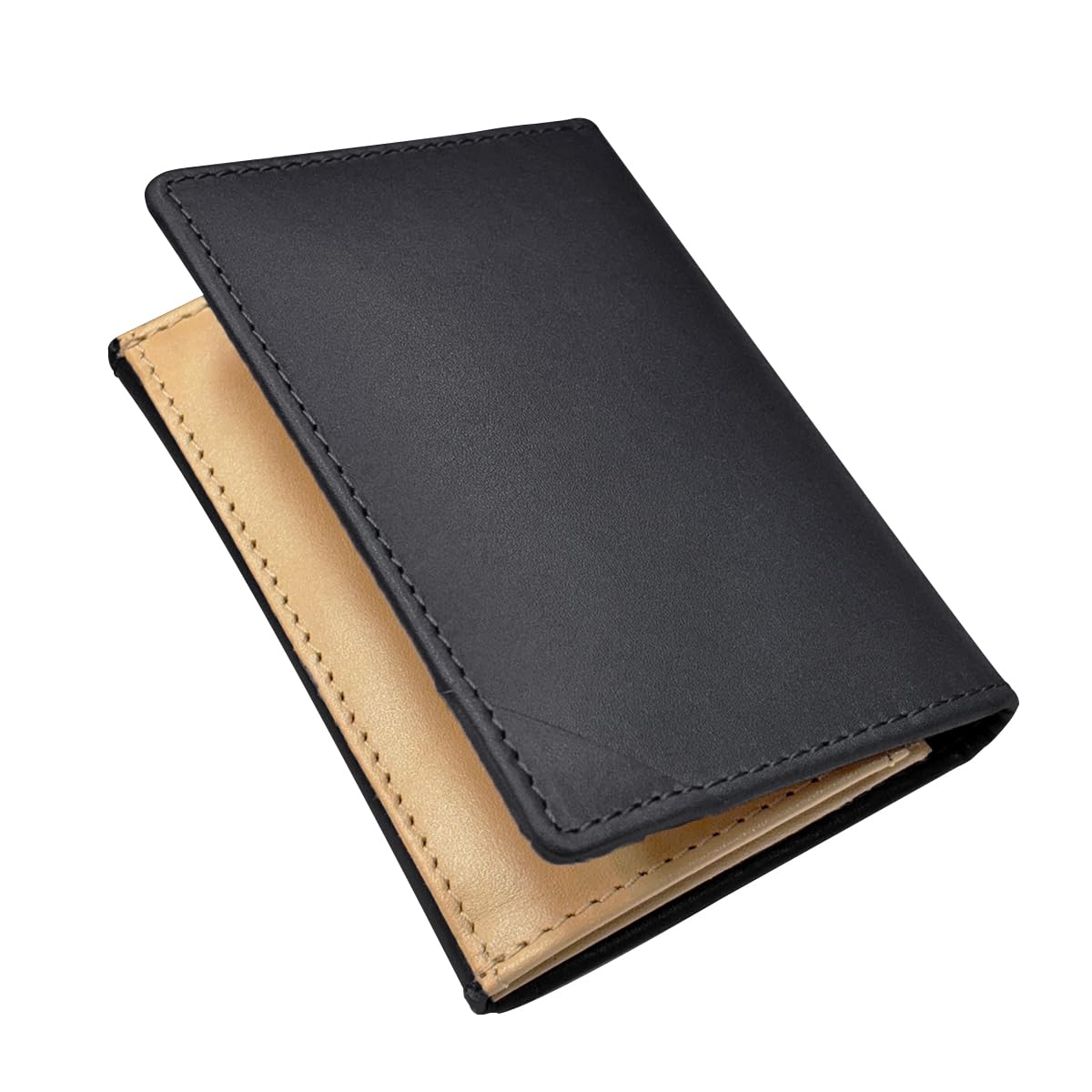

Business Card Holder Genuine Leather Magnet Type Large Capacity Thin Business External Pocket European Leather Formal [FRANK GERALD] Men s (Noblesse