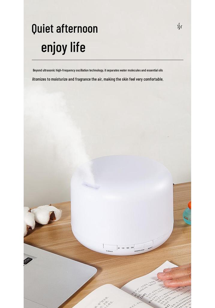 500ml Large Mist Humidifier & Essential Oil Diffuser for Home