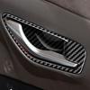 For Hyundai Santa Cruz -2025 Inner Door Handle Bowl Trim Carbon Fiber 4pc