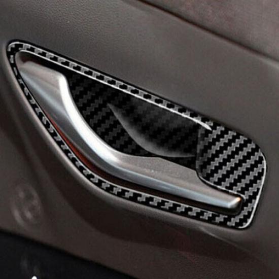 For Hyundai Santa Cruz -2025 Inner Door Handle Bowl Trim Carbon Fiber 4pc