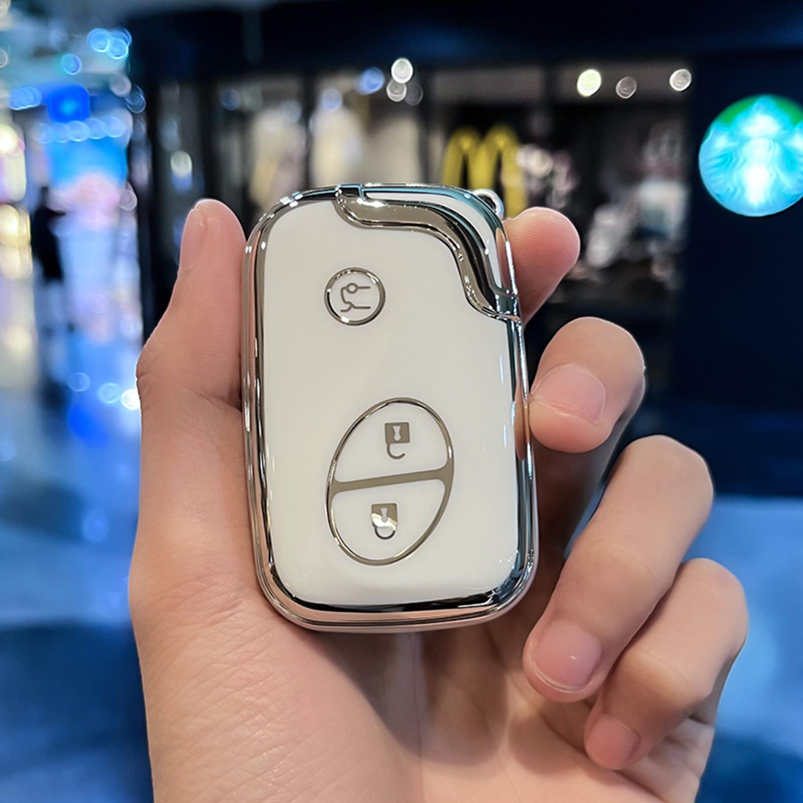 

Чехол для автомобильного ключа, защитный чехол, подходящий для 5-ключевых автомобильных ключей Edge One Size белый