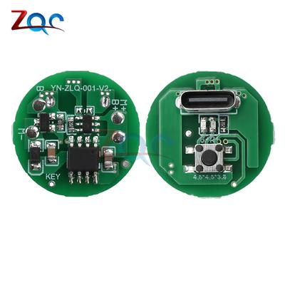 5W/10W 3-4.2V High-Intensity LED Flashlight Driver Board Adjustable Circuit Board with Type-C Charging DIY Lighting Accessory