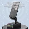 360° Rotating Phone & Tablet Stand with Bluetooth Speaker, RGB Lights, and Hi-Fi Desktop Amplifier