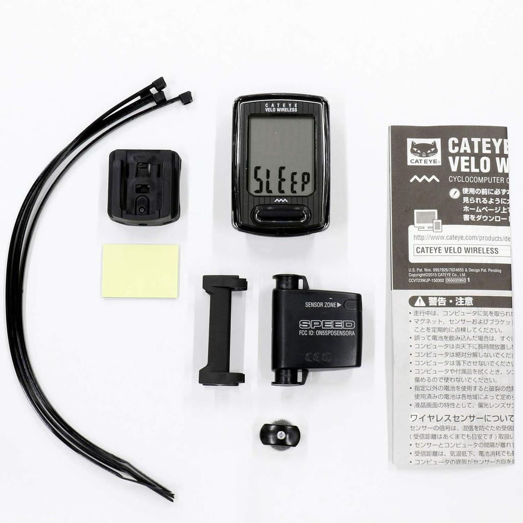 CAT EYE Sykkelcomputer VELO TRÅDLØS Svart CC-VT230W Fartsmåler Sykkel