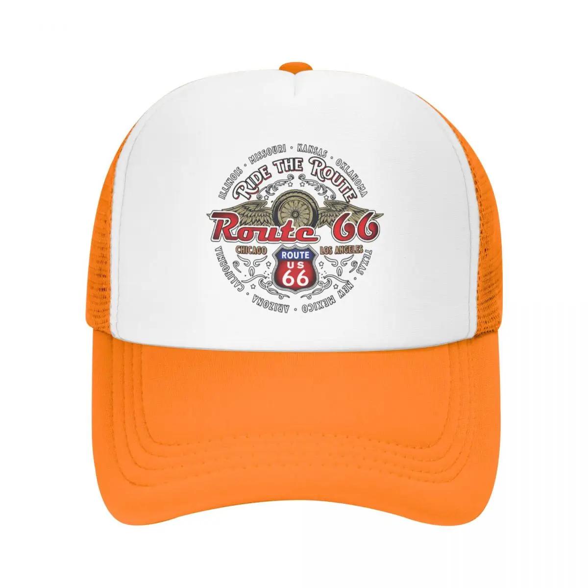 

Custom Route Motorcycle Tour Active Baseball Cap Sports Adjustable Americas Highway Trucker Hat Autumn Personalized Dad Hat One Size