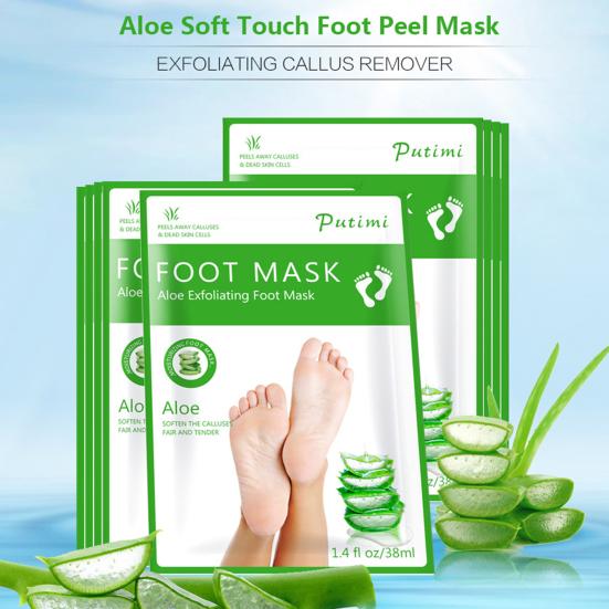 2Pcs Foot Covers Hard Dead Skin Removal Moisturizing Exfoliating Feet Skin Care