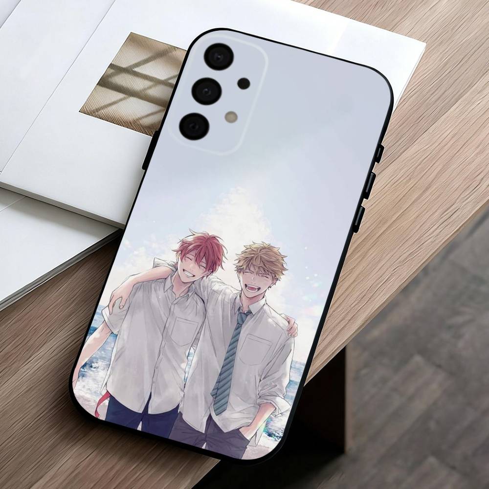 G-Given BL Anime Ritsuka M-Mafuyu Sato phone Case For Samsung Galaxy A73,A72,A71,A70,A53,A52,A51,Others Soft Black Shell