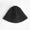 RACOHA Twisted Knitting bucket hat Twisted mohair wool knit bucket hat