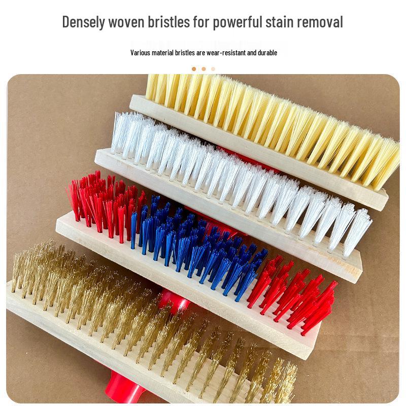 Long Handle Stiff Bristle Floor Brush for Cleaning Pavement and Removing Moss