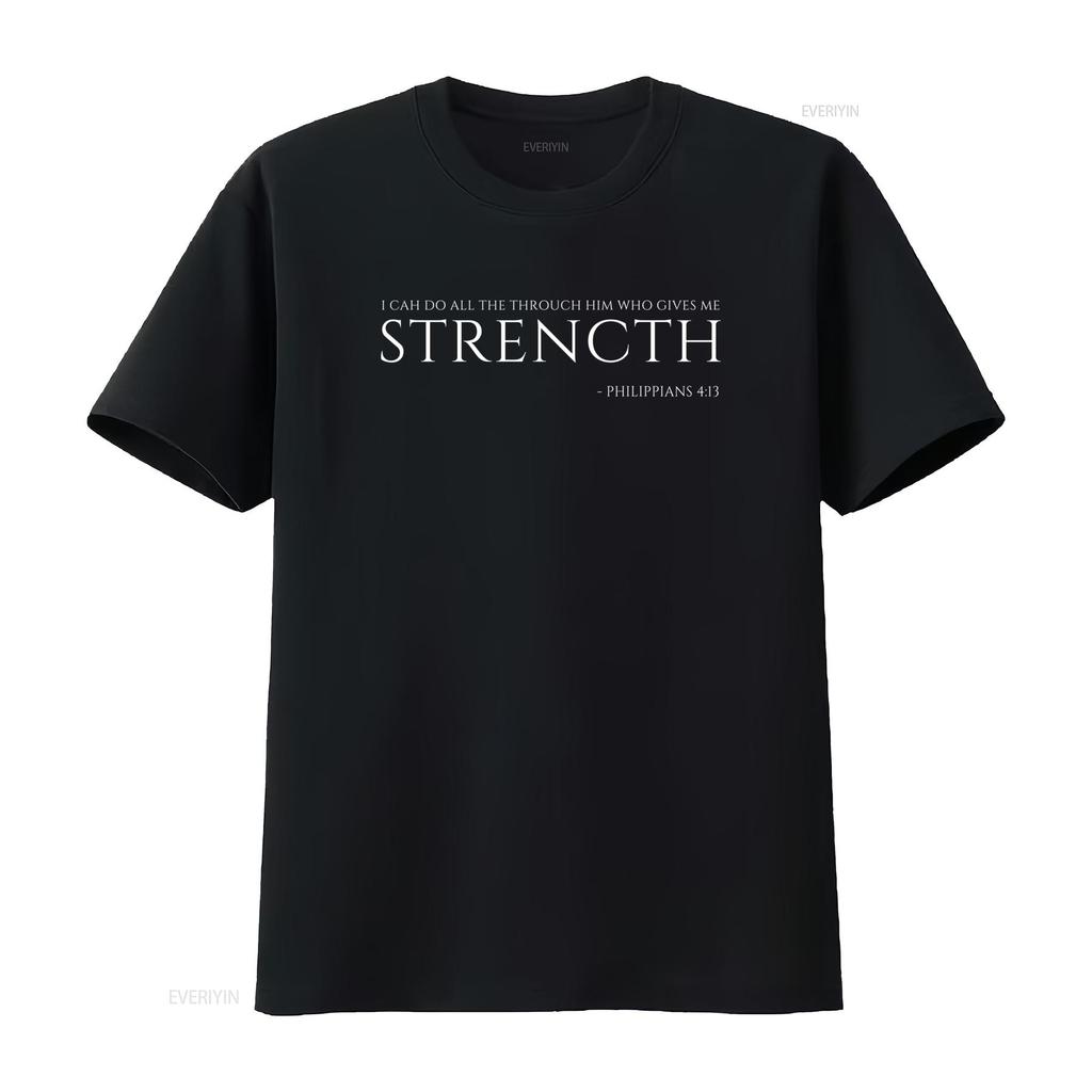 Christian Bible Philippians 4 13 Motivational Quote T Shirt for  Vintage Washed Designer Clothes Comfortable Stylish