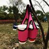 Reusable Double Cup Beverage Holder Collapsible Iced Coffee Cup Sleeve Sports Bottle Case  Hiking