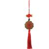 Chinese Feng Shui Ten Emperor Money Co with Chinese Knot Office Bedroom Car Hanging Ornaments Decoration Lucky Co for Wealth and Success (12 Co+Red