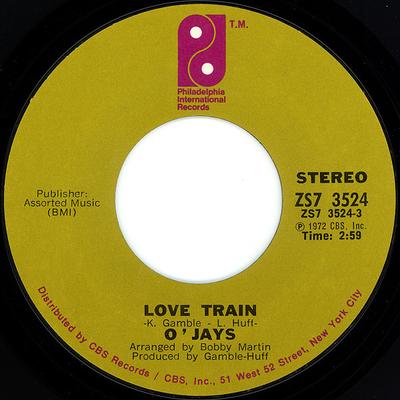 7inch Record O'JAYS - Love Train ZS73524 Philadelphia In 1972 US Soul/Funk Used