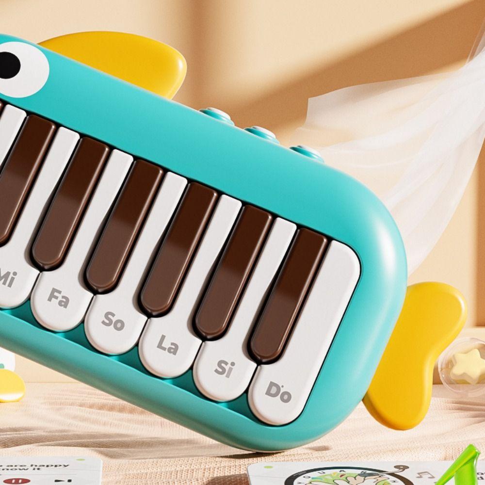 Pink Pocket Piano Keyboard Toy Musical Dinosaur Instrument Toy Kids Electronic Piano Toy Preschool