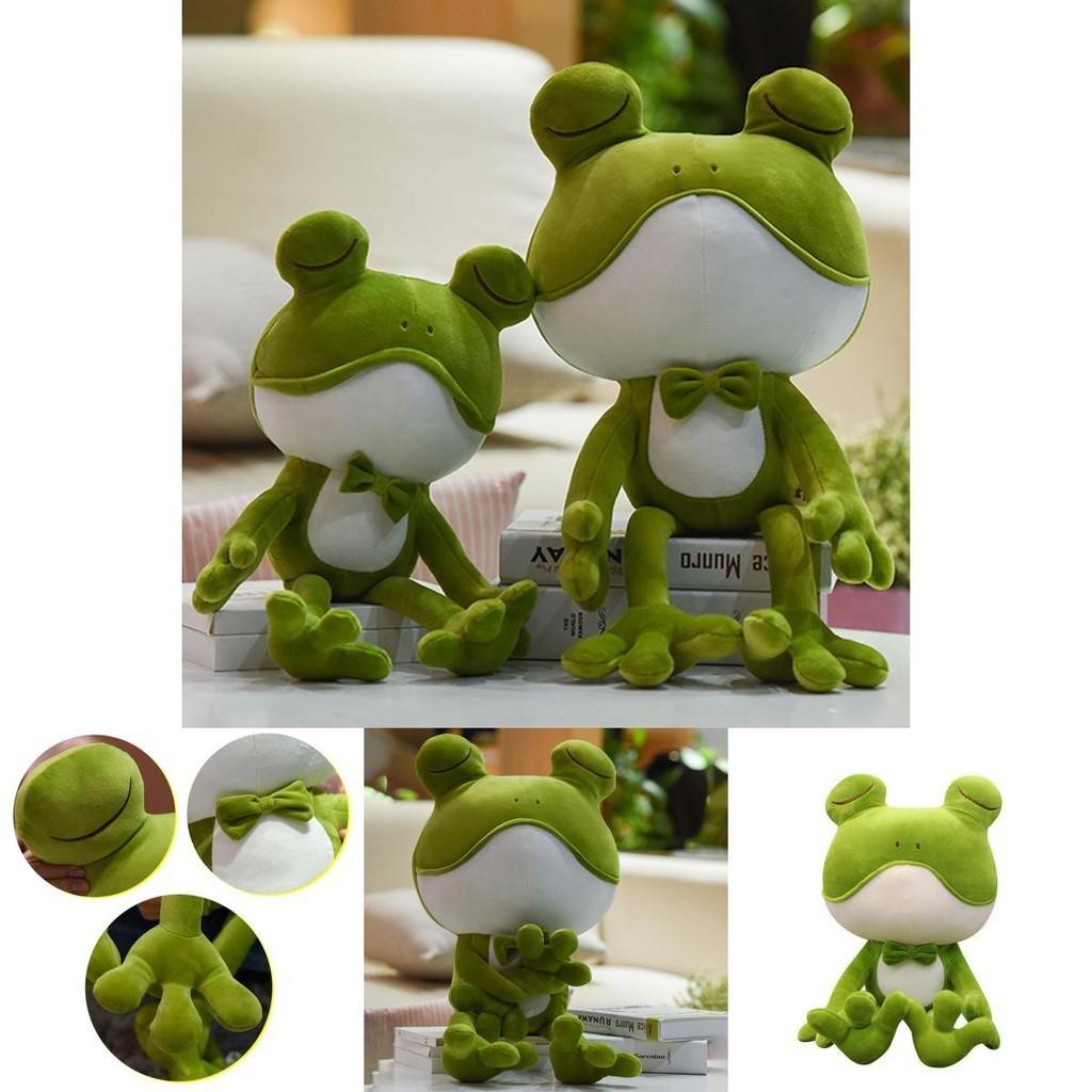 Adorable Soft Plush Frog Stuffed Animal Toy Ideal For Kids Bedtime Cuddly Pillow