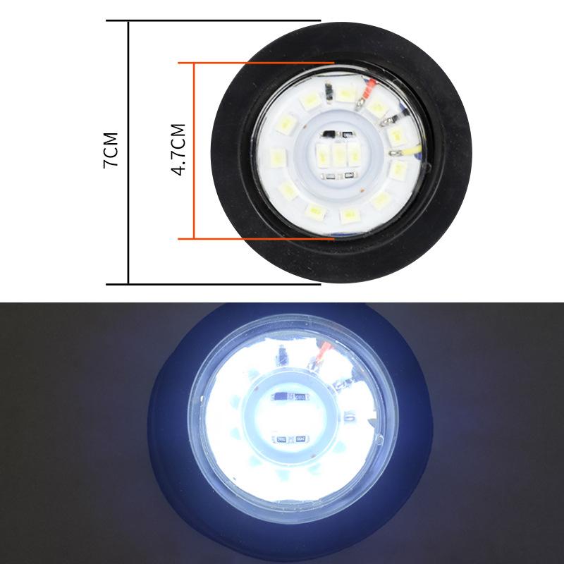 12V 24V LED Truck Side Marker Light Waterproof Clearance Indicator Exterior Lighting for Trailer Van Lorry Cargo Safety