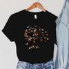 Dandelion Chicken Print Summer T-shirts For Women Casual T-shirts O Neck Short-sleeved T-shirts Fashion Tshirt
