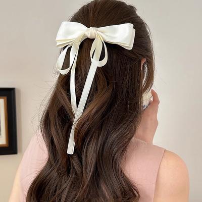 Lystrfac Mode Einfarbig Haarschleife Band Haarspange Hinterkopf Oberes Haarnadel Frauen Haaraccessoires für Damen Mädchen Kopfschmuck