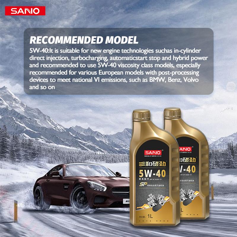SANVO 5w40 Gasoline Full Synthetic Engine Oil SP C3 1L for BMW, Benz, Volvo Models
