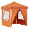 Pop Up Party Tent 195 X 195 X 245 Cm Orange Oxford Fabric