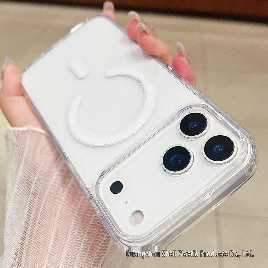MagSafe Transparent Magnetic Case for iPhone 17 Pro Max/16 Pro/15/14