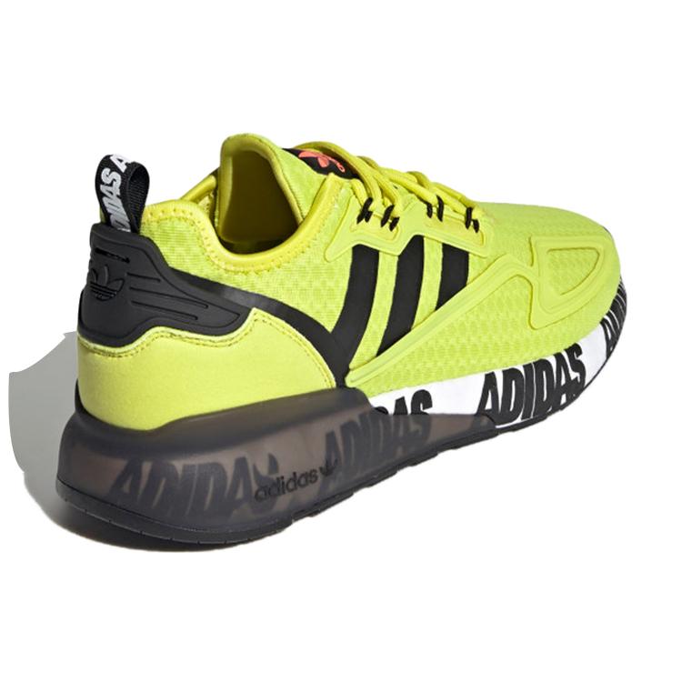 Adidas Zx 2K Boost Bold Logo Graphic Acid Yellow FX7031