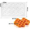 15 Cavity Silicone Honeycomb Molds for Chocolate Honeycomb Bee Silicone Fondant Mold Beehive Silicone Baking Molds Bee Candy Silicone Mold for