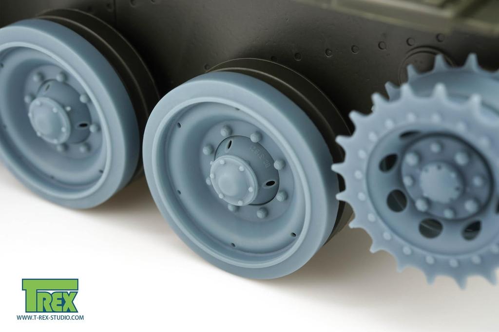 T-Rex Studio 1/35 British Cromwell Cruiser Tank Wheel Set Type 2 (for Tamiya) Plastic Model Parts TR35131