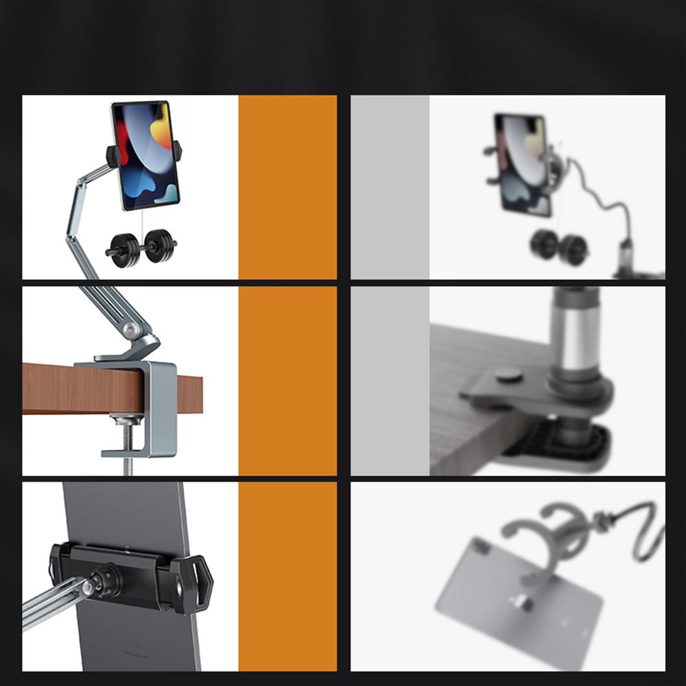 Bed Tablet Stand for 4-13 Inch Mobile Phones Tablets Aluminum Arm Desk Lazy Holder Mount Support for iPad Pro Mini Xiaomi Tab
