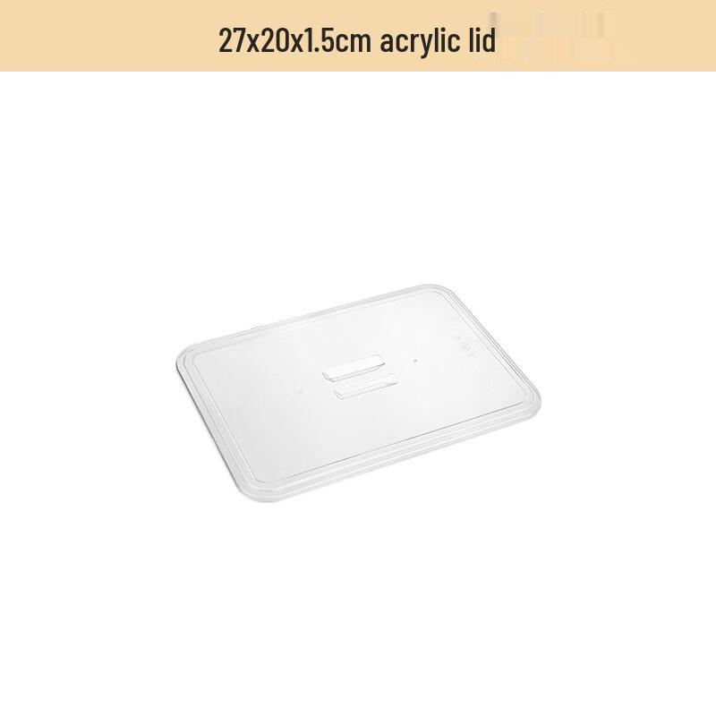 Handun 316L Stainless Steel Deep Square Buffet Tray with Lid