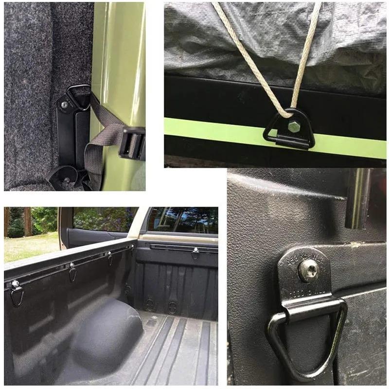 100/10 Stück D-Form Zugöse Zurröse Ankerring Eisen Edelstahl Fracht Zurröse für LKW Anhänger Wohnmobile Bootszubehör
