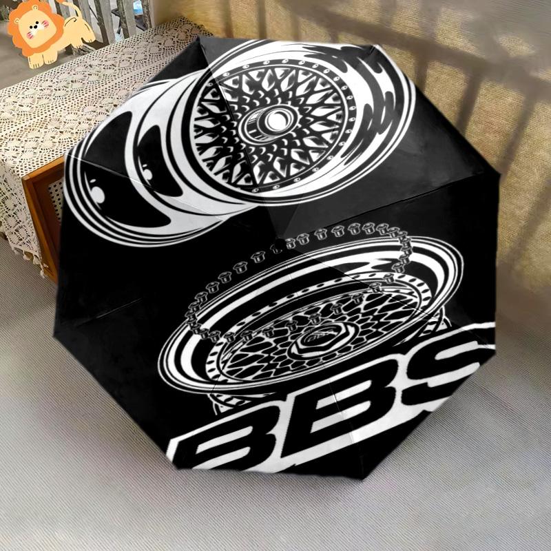 BBS Wheels: Precision Style Folding Umbrella 8 Paraphenoid Bones Suitable for All Seasons Sun Umbrella Outdoor Travel