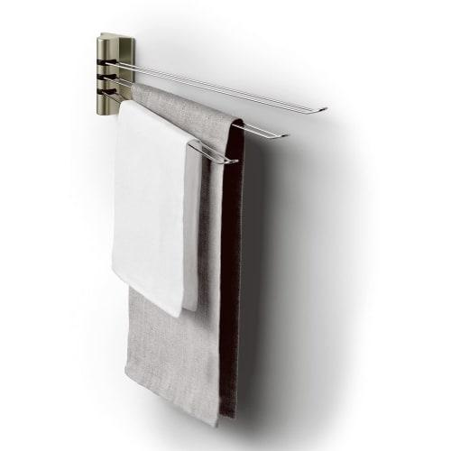 Asvel Posey Kitchen Dish Rack, Stainless Steel, 3-Piece Set, White, Magnet, K134116, 33.7 x 3.4 x 9.1 cm