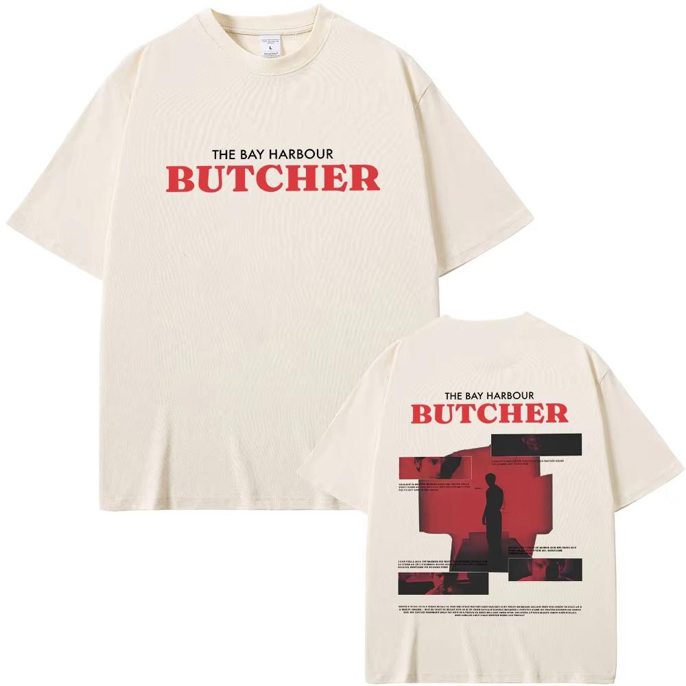 Dexter Morgan The Bay Harbour Butcher Graphic T-shirt Men Casual Cotton Oversized T Shirts Women Vintage TV Play Lover T-shirts