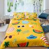 Watermelon Duvet Cover Set Green Red Polyester King Queen Full Size Bedding For Kids Teens Adults