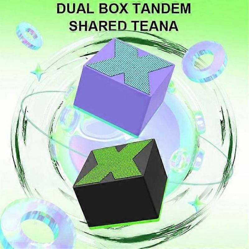 Portable Mini Wireless Bluetooth Speaker Subwoofer High Quality Metal Colorful Speaker Black