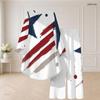 Women Plus Size Round Neck Long Sleeve Red Blue White Printed High Low Top Wide Leg Pants Two Piece Set