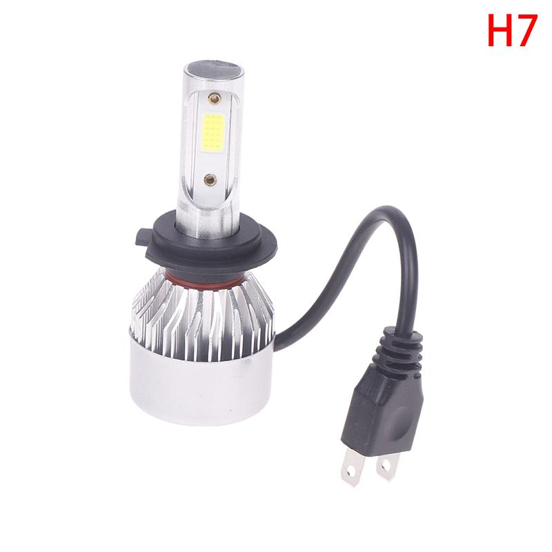 1Pc Car Bright H4 H7 H1 H3 Led Front Fogs Lights Lamps Beads 8000Lm Cob Chips With Cooling Fan Longer Lifespan