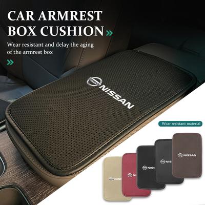 Car Armrest Box Cushion Center Console Cover Pad Accessories For Juke Sentra Pathfinder Skyline Silvia GTR Nismo